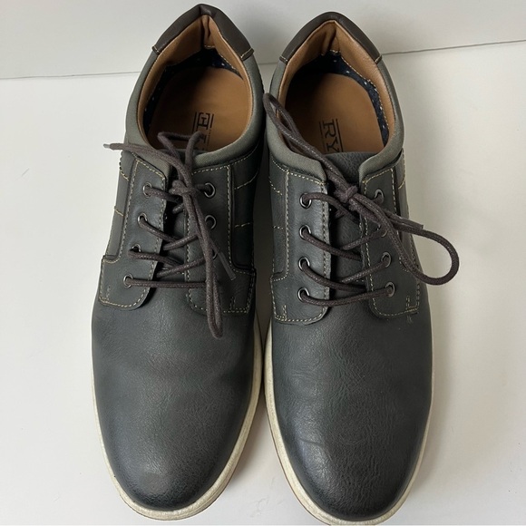 Rye by Hawker Rye Gray Lace Up Oxford Sneakers 9.5 - Picture 3 of 11